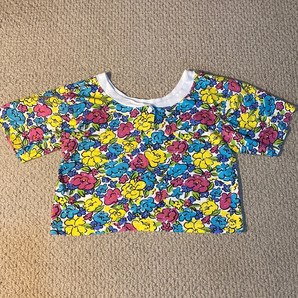 Vintage Gitano cropped floral tee